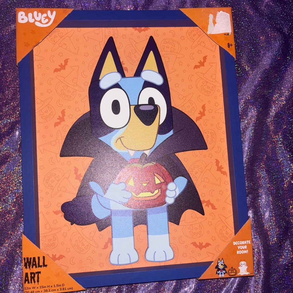 Halloween Bluey Wall Art